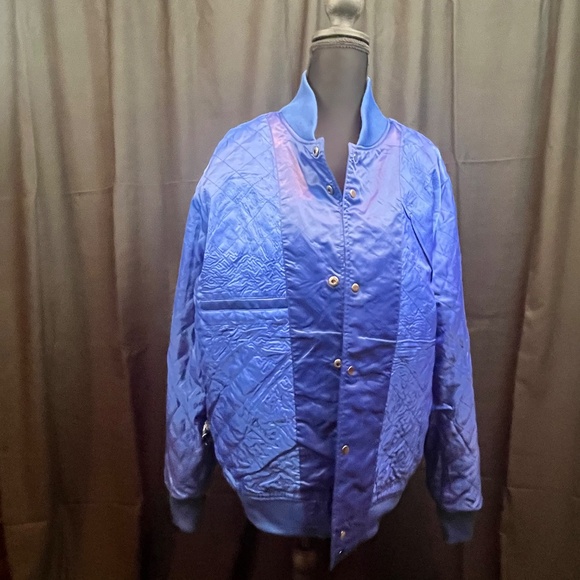 Los Angeles Dodgers 2020 World Series Satin Bomber Jacket Unisex Medium Official - Picture 8 of 9